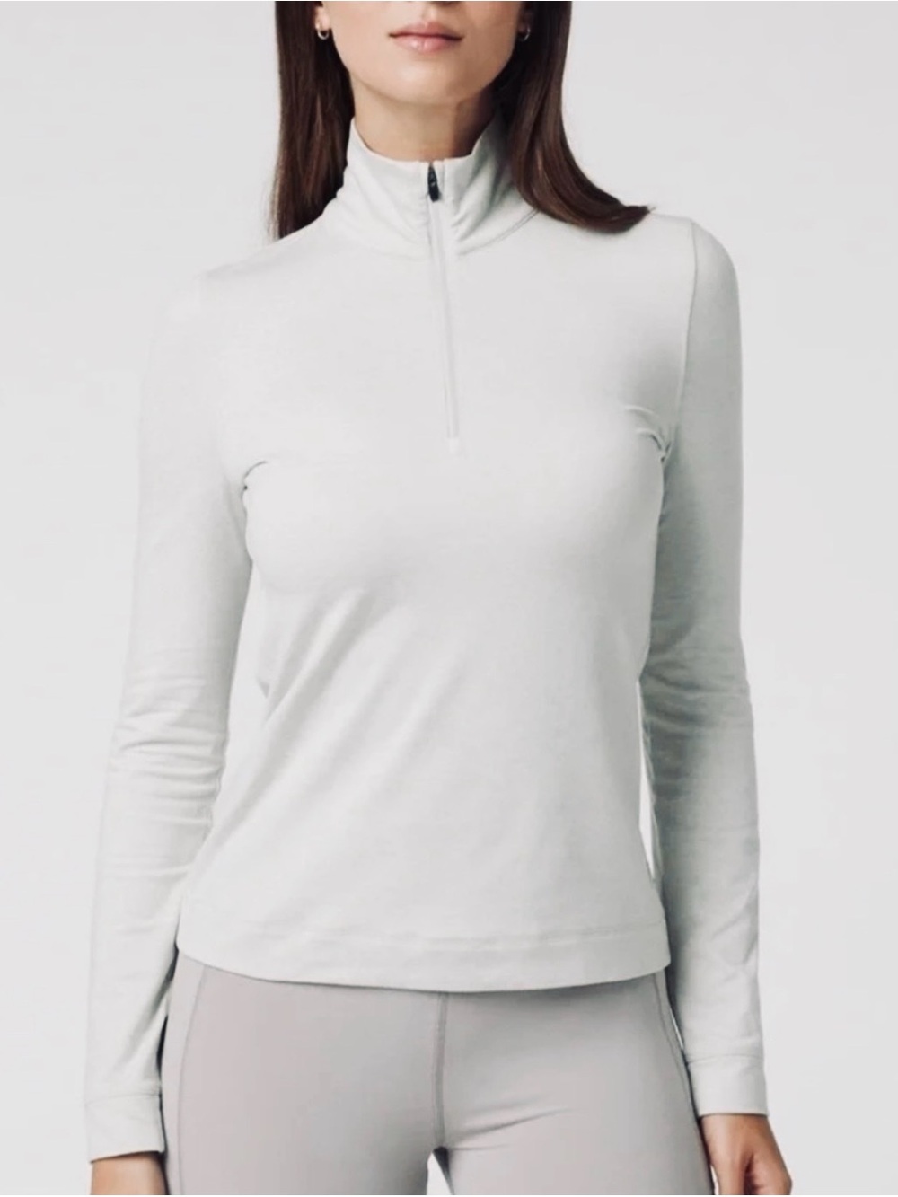 Vuori Halo Essential Half Zip Salt Heather L